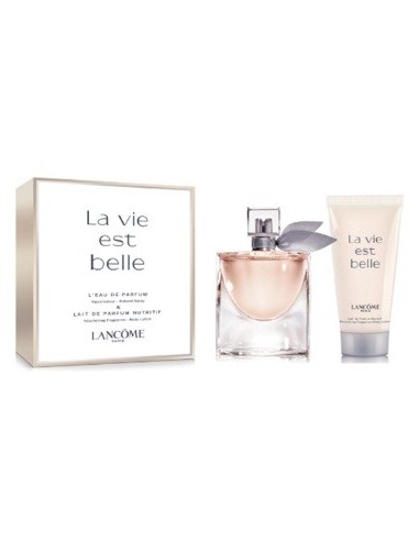 La Vie est Belle Lancôme set mujer eau de parfum spray 50ml + body lotion 50ml