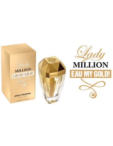Lady Million Eau my Gold de Paco Rabanne 80ml vaporizador eau de toilette