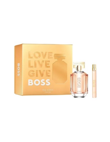 Boss The Scent estuche para mujer perfume 100ml + mini 10ml