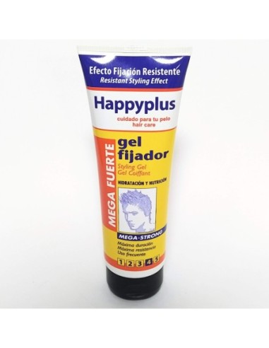 Fijador gel Happyplus mega fuerte fijación 4 - 250ml