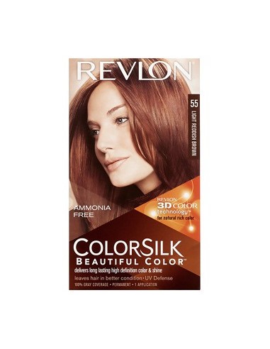 Tinte capilar Colorsilk Revlon 55 castaño rojizo claro