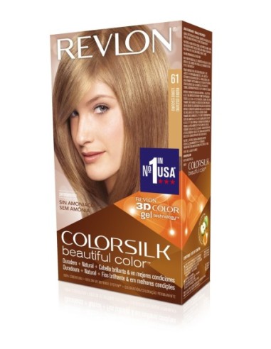 Tinte capilar Colorsilk Revlon 60 rubio oscuro ceniza