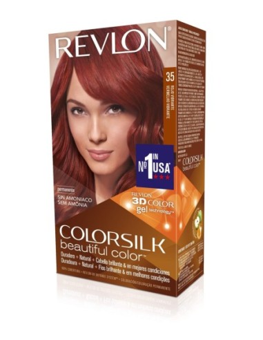 Tinte capilar Colorsilk Revlon 35 rojo vibrante