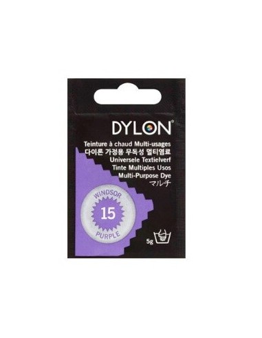 Tinte Ropa Dylon 15 Windsor Purple, contiene 5grs.
