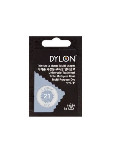 Tinte Ropa Dylon 21 Elephant Grey, contiene 5grs.