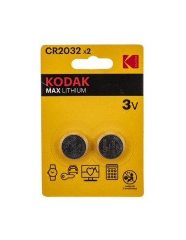 Pila de botón Kodak CR2032 - 3V blister 2 unidades.