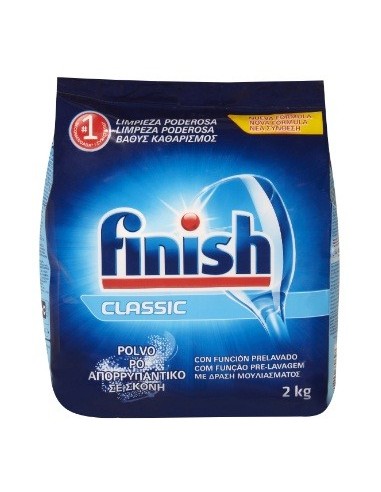 Detergente Finish classic en polvo lavavajilla 2kg