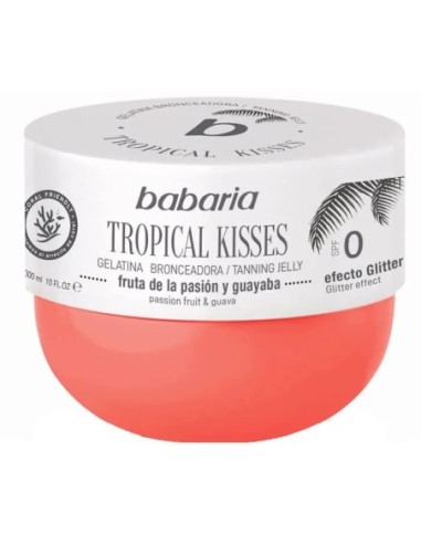 Babaria gelatina bronceadora Tropical kisses 0spf, contiene 300ml.