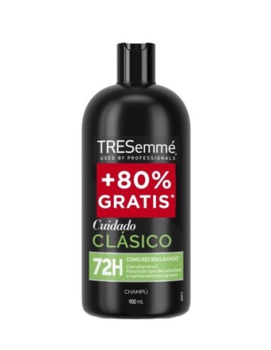 Champú Tresemmé cuidado clásico contiene 900 ml