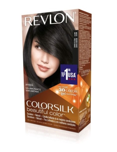 Tinte capilar Colorsilk Revlon 11 Negro suave