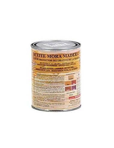 Aceite satinado Mora madera 500ml.