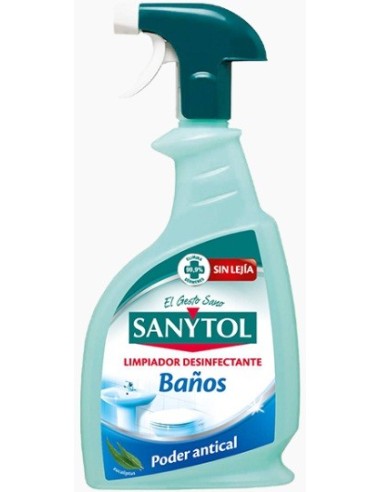 Limpiador desinfectante Baños Sanytol sin lejía spray 750ml