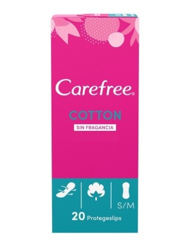 Carefree Protegeslips normal cotton feel 20 Unidades