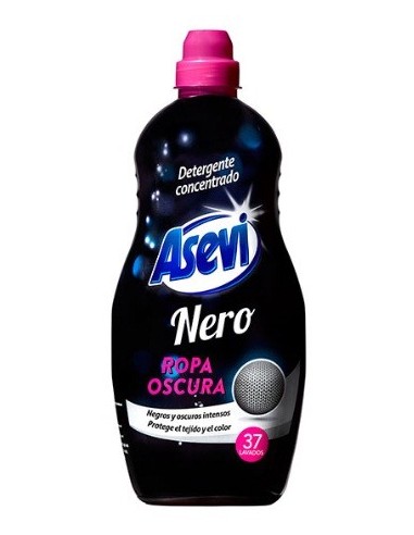 Detergente Asevi negro ropa oscura 37 dosis