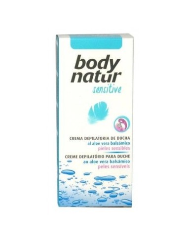 Crema depilatoria Body Natur sensitive bajo la ducha con aloe vera 150ml