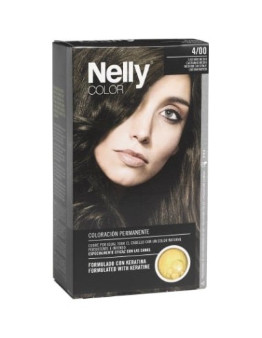 Tinte Capilar Nelly Color 4/00 Castaño Medio