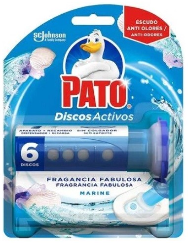 WC Pato discos activos marino aplicador + recambios 36ml anti-olor