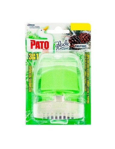 Ambientador gel WC Pato aparato + recambio pino 55ml