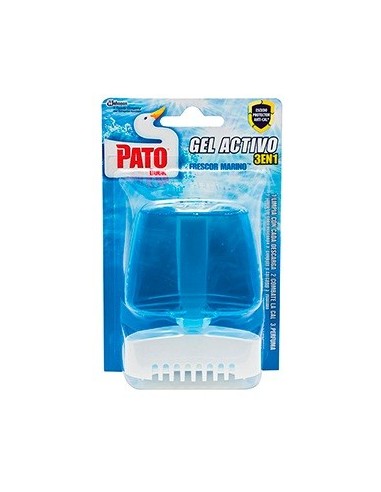 Ambientador gel WC Pato aparato + recambio frescor marino 55ml