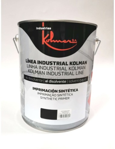 Imprimación sintética Kolman negra 4 litros
