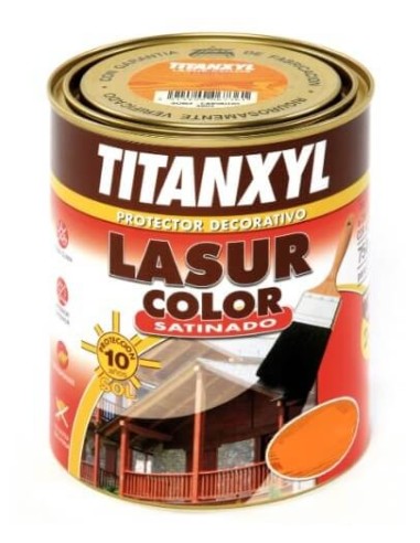 Titanxyl Lasur satinado exterior 750ml pino oregon.