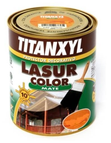 Titanxyl Lasur mate exterior 375ml caoba.