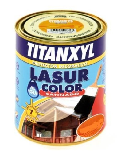 Titanxyl Lasur satinado exterior 4 litros al agua incoloro.