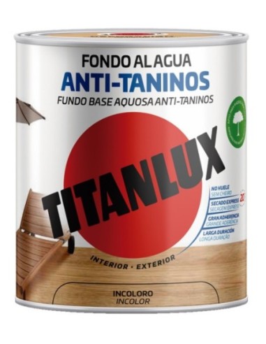 Titanlux anti-taninos fondo al agua 750ml incoloro