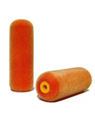 Rodillo recambio flocado Naranja de 10cm.