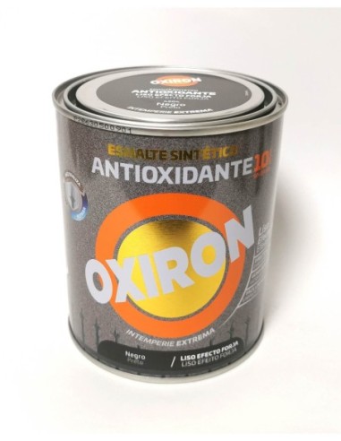 Esmalte antioxidante negro efecto forja liso satinado
