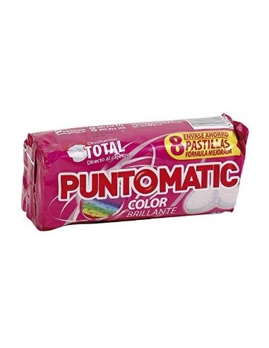 Detergente Puntomatic color brillante 8 pastillas