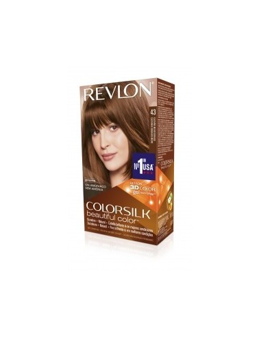 Tinte capilar Colorsilk Revlon 43 castaño medio dorado