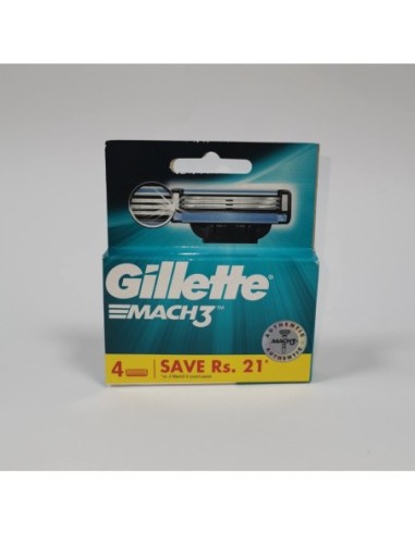 Cuchillas de afeitar Gillette Mach3 4 recambios