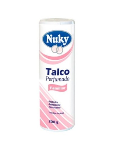 Talco Nuky perfumado familiar 200gr