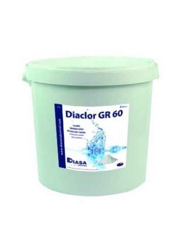 Diaclor GR60 1Kg. - cloro choque en grano para piscina.