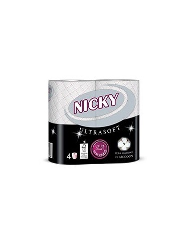Papel Higiénico Nicky Ultra Soft 2 Capas 4 Rollos
