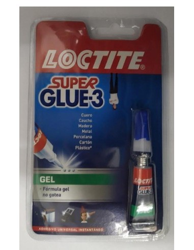 Pegamento super Glue-3 Loctite gel de 3grs.