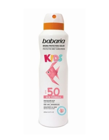 Babaria bruma protectora solar Kids 50fps spray 200ml