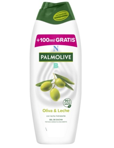 Gel NB Palmolive oliva y leche, contiene 650ml.