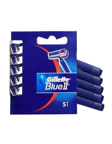 Cuchillas de afeitar Gillette Blue II 2 hojas 5 unidades