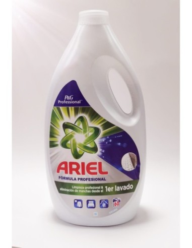 Detergente Ariel profesional de 60 dosis.