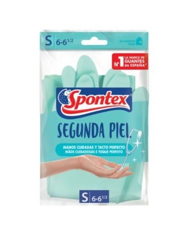 Guante spontex segunda piel talla pequeña 6·6 1/2