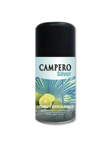 Ambientador Campero silver cedro y bergamota recambio spray 250 ml