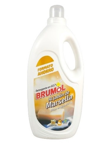 Detergente Brumol gel al jabon de marsella 60 lavados 4 litros