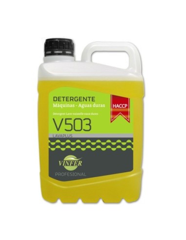 Detergente automatica vajillas aguas dura(H.A.) V503 Vinfer Profesional 5Litros