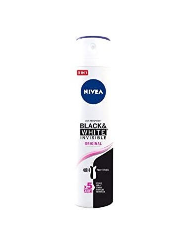 Desodorante Nivea spray Invisible original for woman black&white 200ml