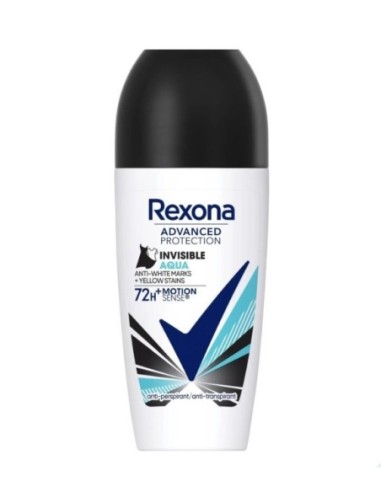 Desodorante Rexona roll-on aqua invisible anti-transpirante