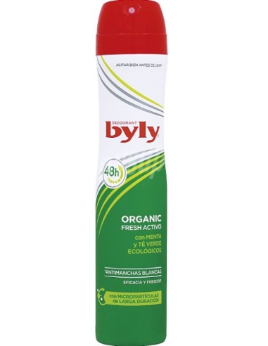 Desodorante Byly organic extra fresh 48h spray 200ml