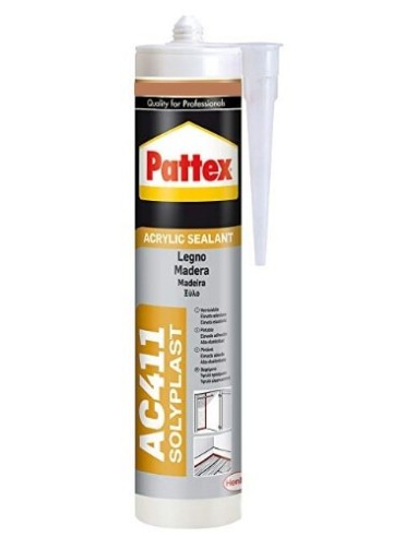 Sellador para madera haya soliplast de Pattex de 300ml.