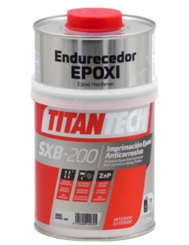 Imprimacion epoxi anticorrosiva titantech SXB200 gris 750ml